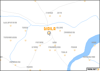 map of Dioïla