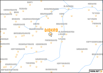 map of Diokro