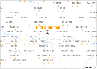 map of Diolakounda