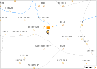 map of Diolé