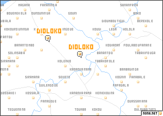 map of Dioloko