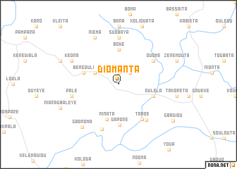 map of Diomanta