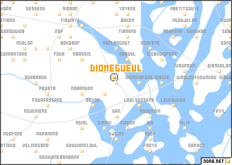 map of Diomegueul