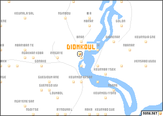 map of Diom Koul