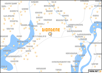 map of Diondène