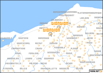 map of Diondion