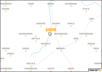 map of Dioné
