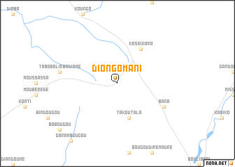 map of Diongo Mani