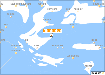 map of Diongoro