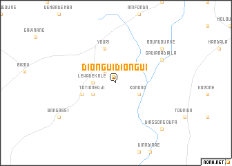 map of Diongui Diongui