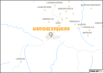 map of Dionísio Cerqueira