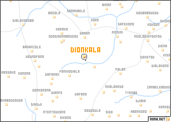 map of Dionkala