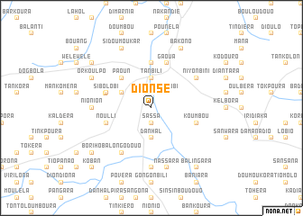 map of Dionsé