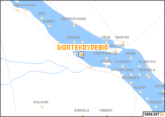 map of Dionté Koyrébio