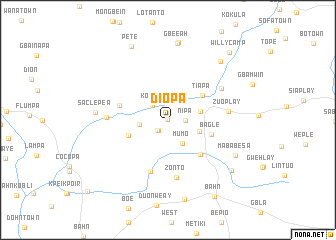 map of Diopa