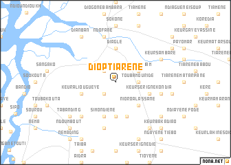 map of Diop Tiarène