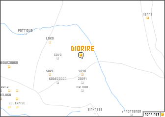 map of Dioriré