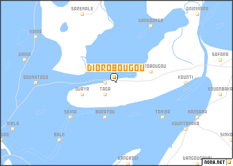 map of Diorobougou