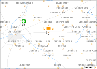 map of Diors