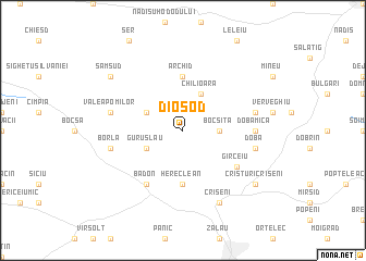 map of Dioşod