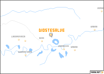 map of Dios Te Salve