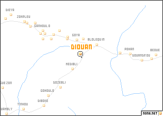 map of Diouan