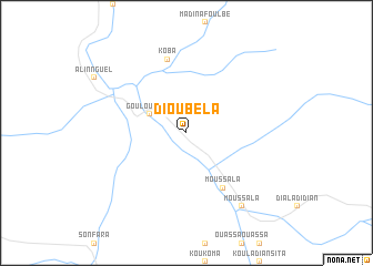 map of Dioubéla