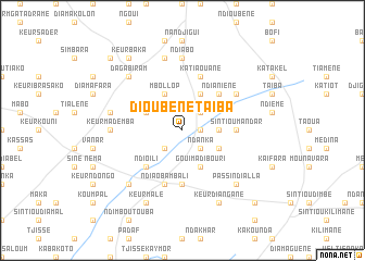 map of Dioubène Taïba