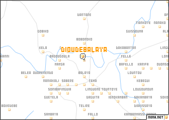 map of Dioudé Balaya