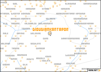 map of Dioudian Kantapor