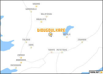 map of Diougoul Karé