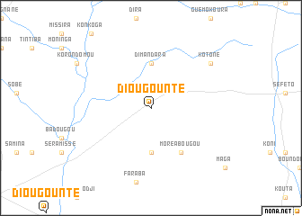 map of Diougounté