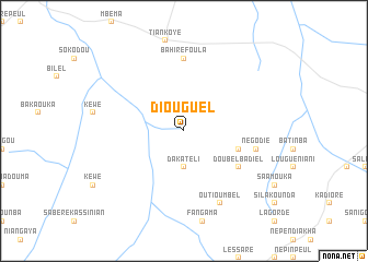 map of Diouguel