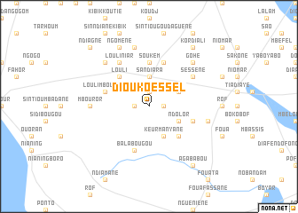 map of Diouko Essèl