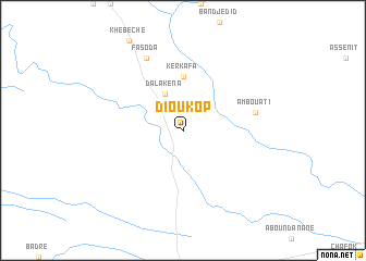 map of Dioukop