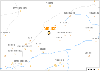map of Diouko