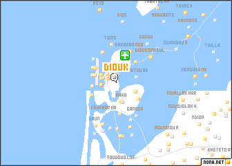 map of Diouk