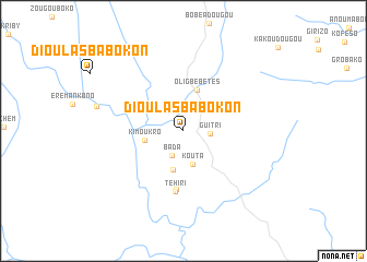 map of Dioulas Babokon