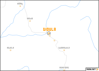 map of Dioula