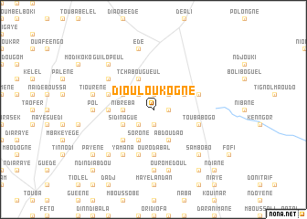 map of Dioulou Kogné