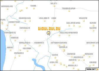 map of Diouloulou