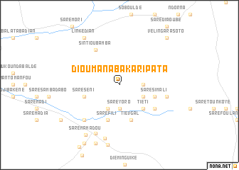 map of Dioumana Bakari Pata