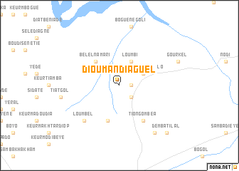 map of Diouma Ndiaguel