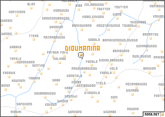 map of Dioumanina