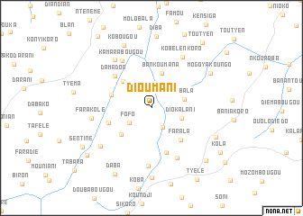 map of Dioumani