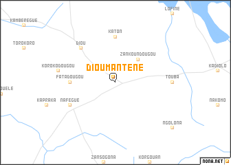 map of Dioumanténé