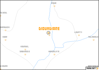 map of Dioum Diaré
