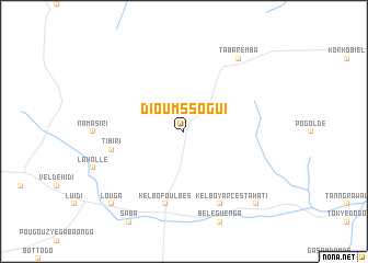 map of Dioumssogui
