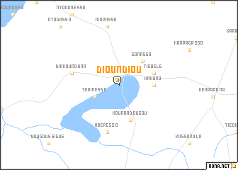 map of Dioundiou