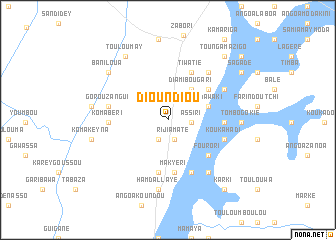 map of Dioundiou